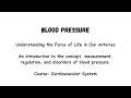 Blood Pressure Explained Clearly | Systolic vs Diastolic, Measurement, Regulation &amp; Disorders