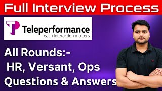 Teleperformance interview | Teleperformance versant test | Teleperformance | Teleperformance ops