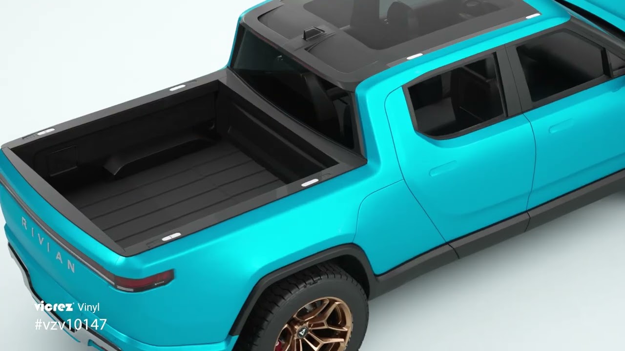 Vicrez Vinyl Car Wrap Film vzv10147 Satin Metallic Medium Blue