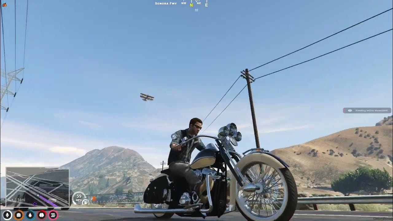 GTA 5 Mod, Harley Davidson "HidalgoI" Acknod Motorcycles autopilot