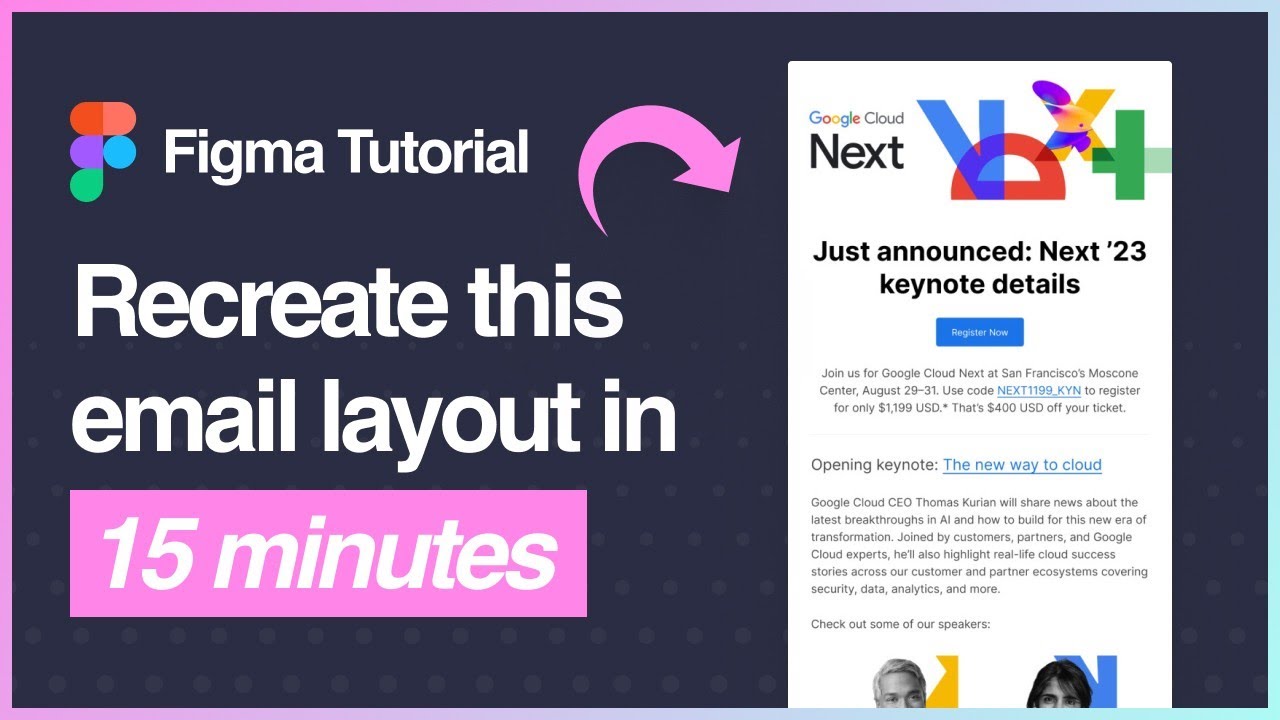 Figma Tutorial: Design a Google Cloud email template using Emailify ...