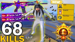 68 Kills😱MY HARDEST GAME in RANKED CONQUERORS LOBBY🥵Solo Vs Squad | PUBG Mobile