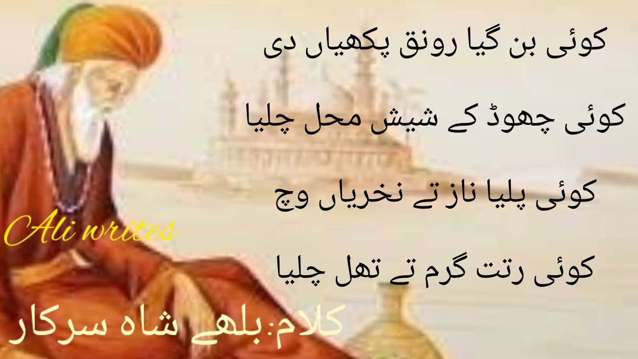 Kalaam baba Bully Shah ||Ali Writes