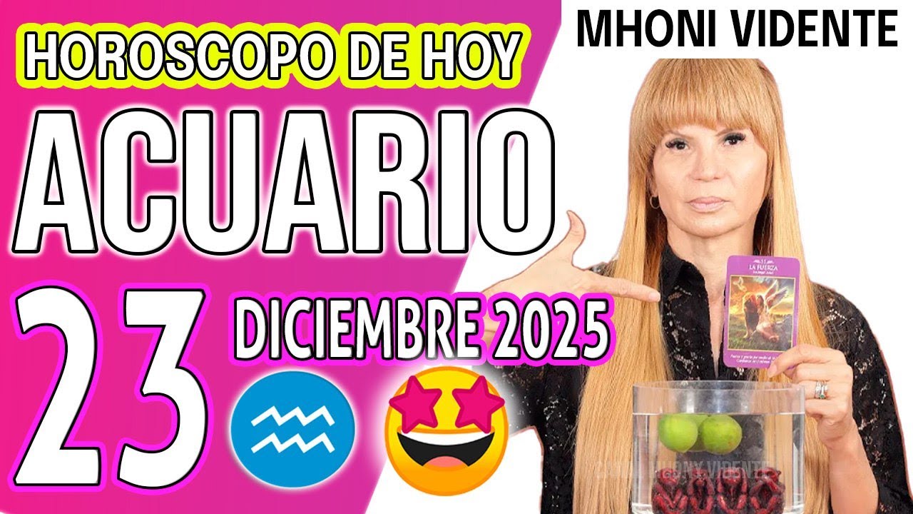 ACUARIO ♒ TU VIDA DA UN GIRO ESPECTACULAR HOROSCOPO De Hoy 23 de ...