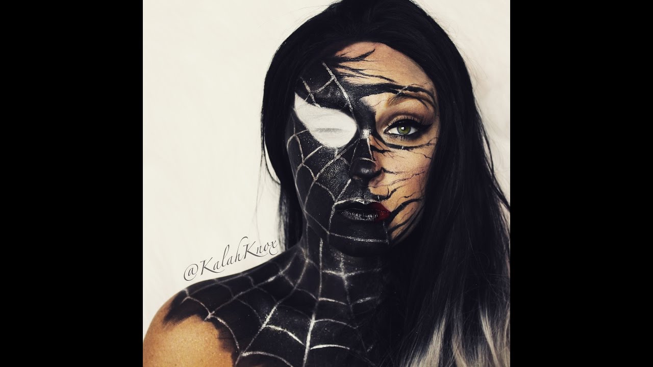Venom Spiderman Face Paint