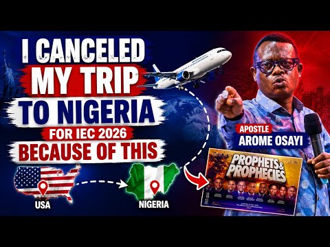 Apst Arome Finally Reveals the Shocking Vision That Made Him Cancel His Trip to Nigeria for IEC 2026