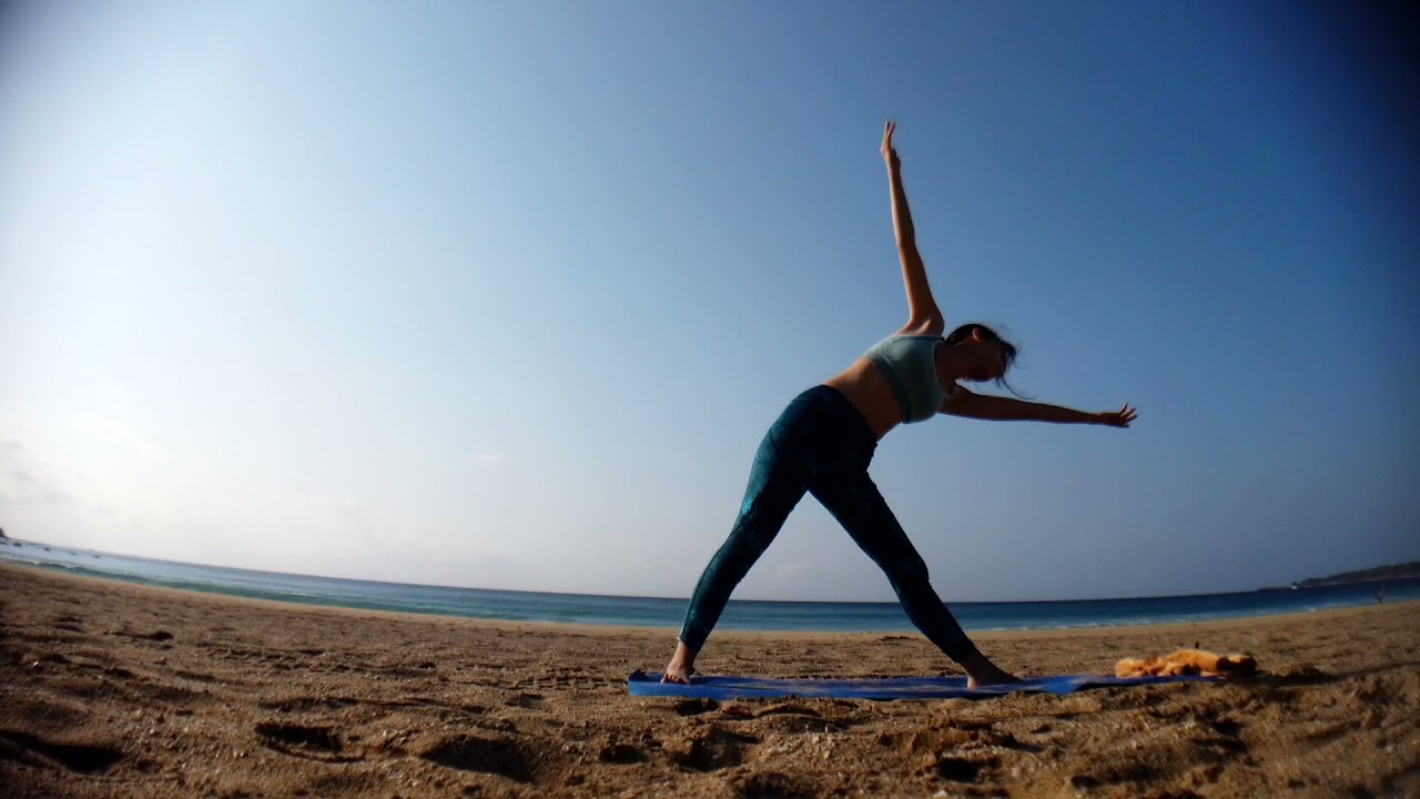海灘瑜珈 美好早晨瑜珈 beach yoga