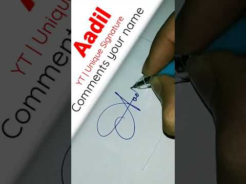 Aadil Name Signature Style Beautiful Name Signature Style English Name Signature Shorts Yt 