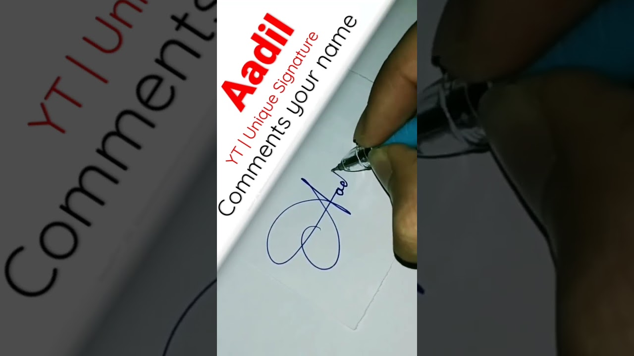 aadil name signature style | beautiful name signature style  | english name signature | 