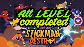 Stickman Destroy Mod 1-50 LEVEL ✔️  Gameplay Walkthrough Destroy Mode New Levels - Best Gameplay screenshot 1