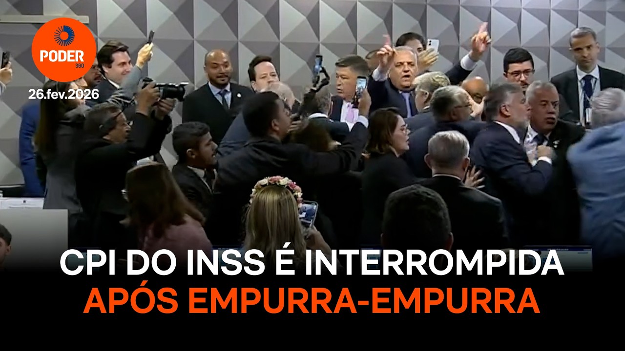 CPI do INSS é interrompida após empurra-empurra entre governistas e oposição
