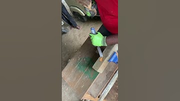 Cutting Wood Log with Chisel & Mallet 🪵 | Hand Tool Carving