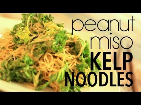 Peanut Miso Kelp Noodles | Cheap Clean Eats