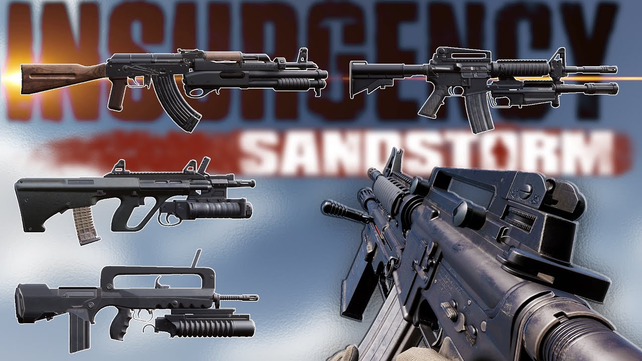 [4K] Insurgency Sandstorm All Weapons Showcase [FAMAS F1&AUG A3&M26 ...