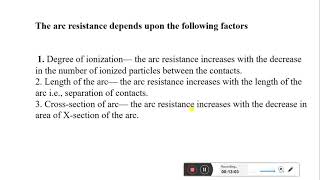 Celebrity PRINCIPLES OF ARC INTERRUPTION (or) ARC EXTINCTION Wealth