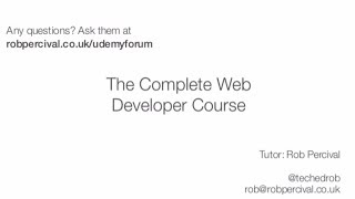 Ваша первая веб-страница — пример курса Udemy