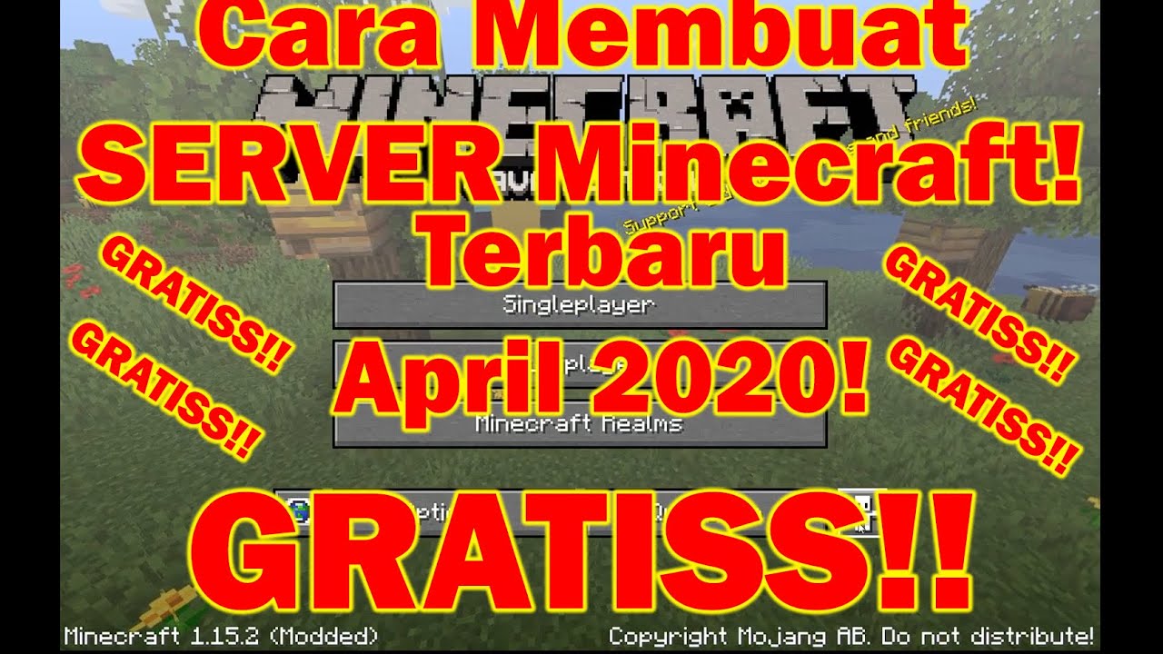 TUTORIAL CARA BIKIN SERVER MINECRAFT TERBARUAPRIL 2020MUDAH,GAMPANG