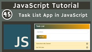 45. Task List App 1- Local Storage in JavaScript | javascript tutorial | UiBrains | NAVEEN SAGGAM