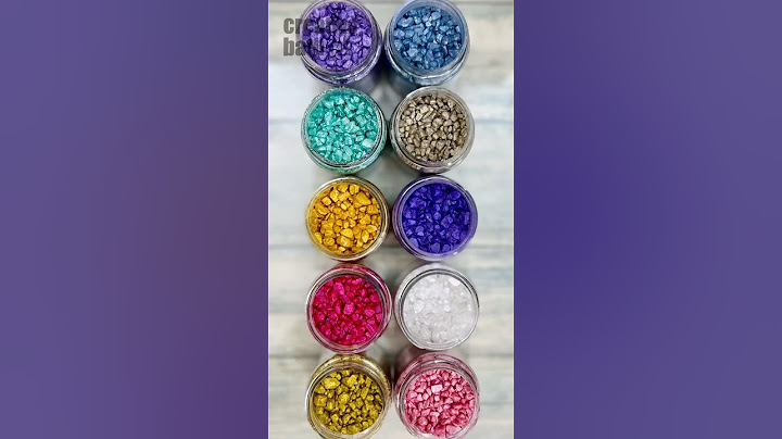 Make colorful & sparkling bath salt!