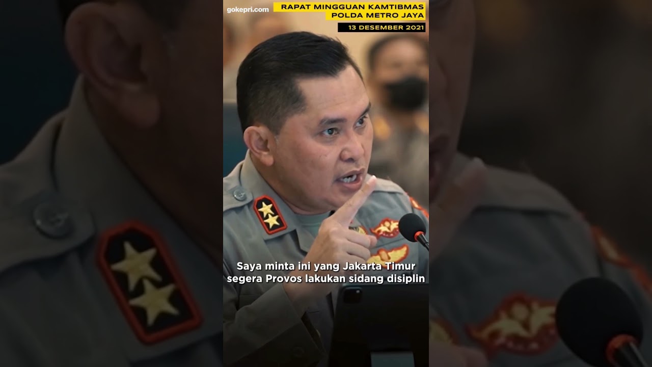 Kapolda Metro Jaya Irjen Pol Fadil Marah Besar karena Ulah Oknum Polisi