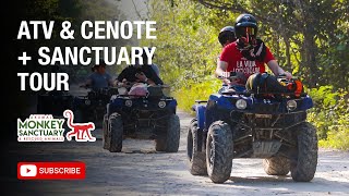 ATVS & Cenote + Full Monkey Sanctuary Tour ❤️ 🐵