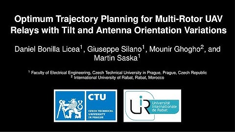 Optimum Trajectory Planning for Multi-Rotor UAV Relays with Tilt and Antenna Orientation Variations