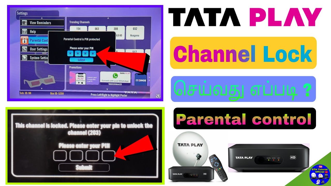 How To Parental Control In Tata Play STB Lock How to parental control in tata play stb lock