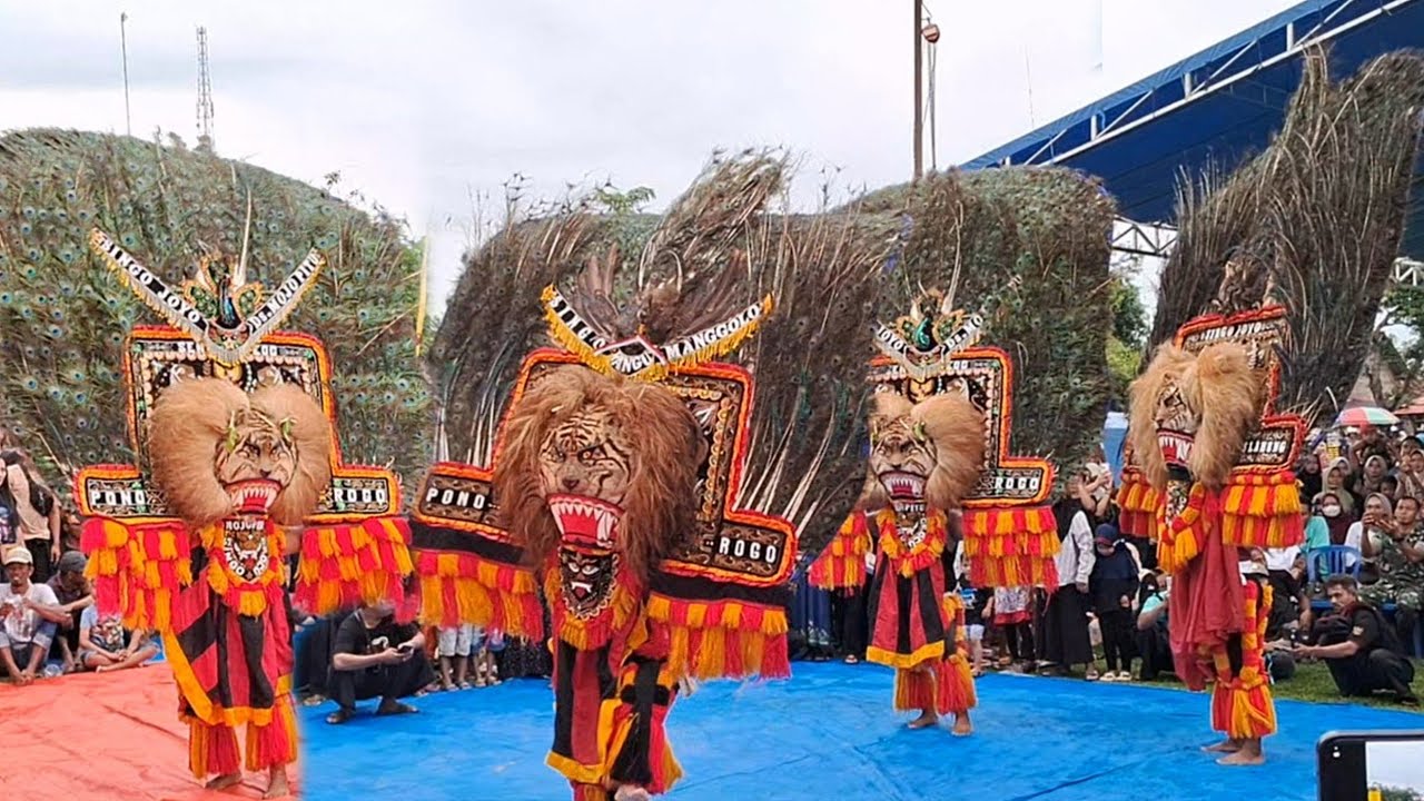 KEREN BANGET ATRAKSI REOG PONOROGO TERBESAR GEGERKAN GELAR BUDAYA JOYONEGORO SEKECAMATAN SLAHUNG