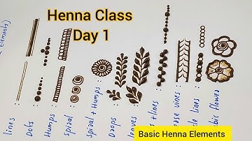 Henna Classes Day 1 | Tips and tricks | Introduction to Basic Henna Elements | Mehandi by mummus