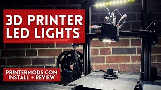 Installing Led Upgrade On Our Ender 3 Pro - Printermods.com Light Review