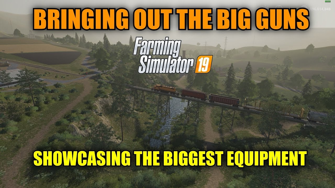 Farming Simulator 19 - A Showcase of the Biggest Equipment Available "Vanilla Version"