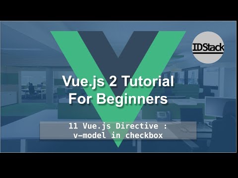 Vue.js 2 For Beginners - 11 Vue.js Directive   v model in checkbox
