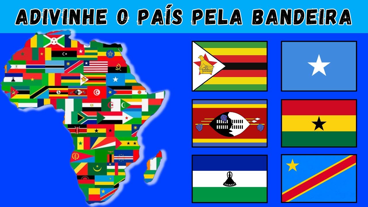 Quiz: identifique as bandeiras dos países Africanos