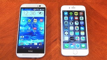 iPhone 6 vs HTC One M8 - App Opening Speed