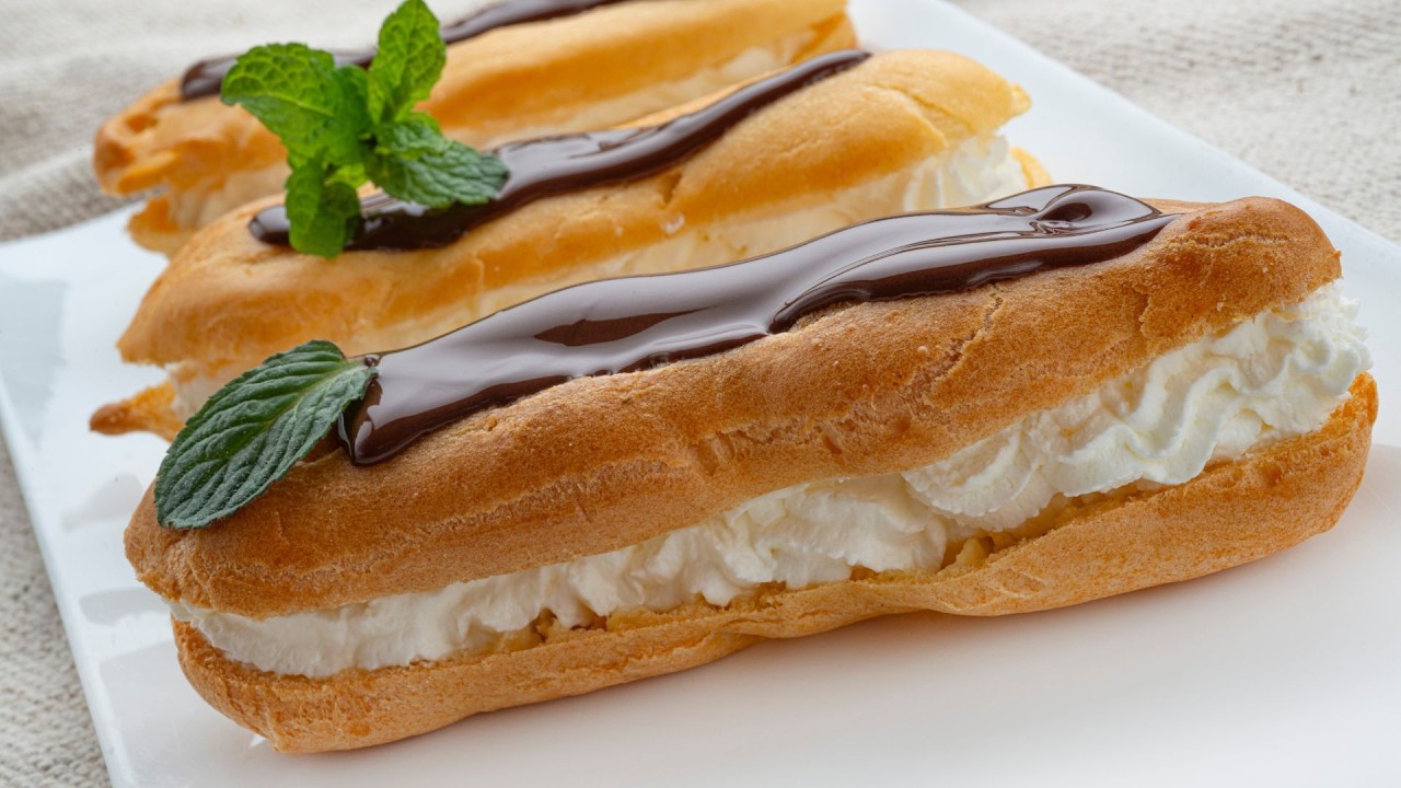 Relámpagos de nata con chocolate, receta fácil de Karlos Arguiñano