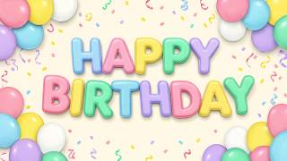 Happy Birthday TV Background | Pastel Balloon Party Banner | 2 Hour 4K No Music screenshot 4