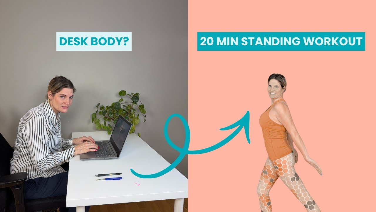 Desk-Bound Body? 20 Min Standing Cardilates Workout (No Floor)