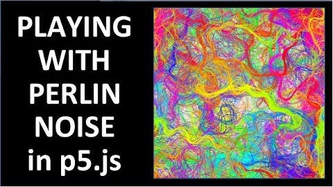 Playing with Perlin Noise in p5.js - generative art with lots of options, plus wave convections