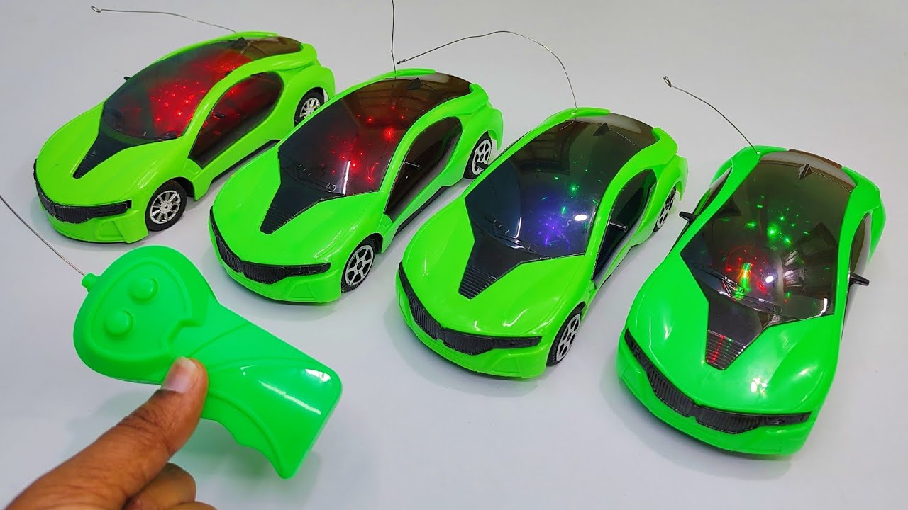4 Rc Car's and 1 Remote Controlled remote control gadi remote wali