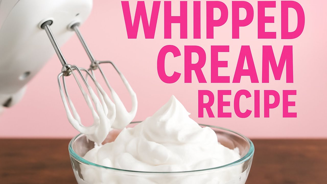 How To Make Stable Whipped Cream At Home | Whipped Cream Recipe. - YouTube