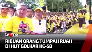 Ribuan Orang Meriahkan Jalan Sehat Hut Golkar Ke58 Di Makassar  Apa Kabar Indonesia Pagi Tvone