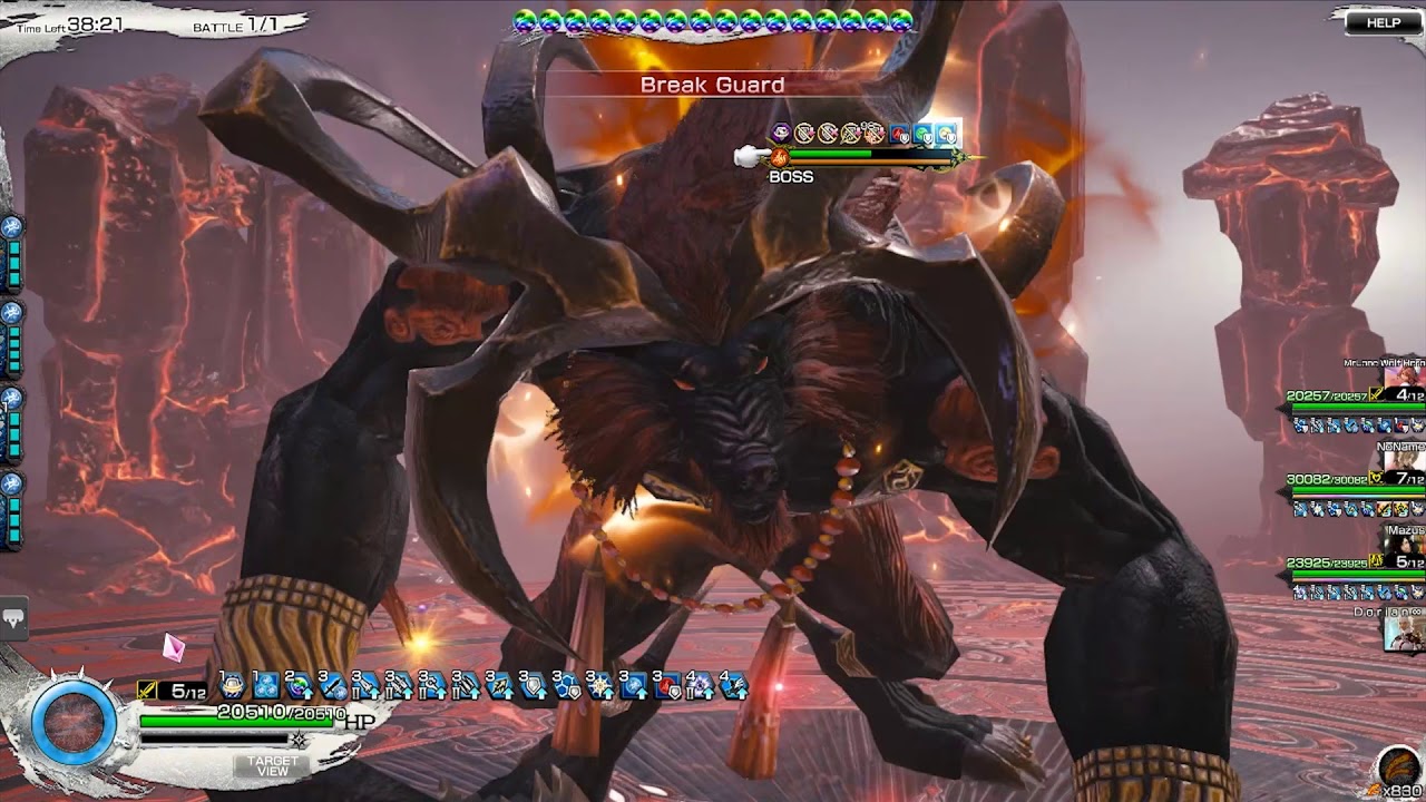 Extreme Ifrit X MP || No Death/Sub 4 min || Mobius Final Fantasy GL