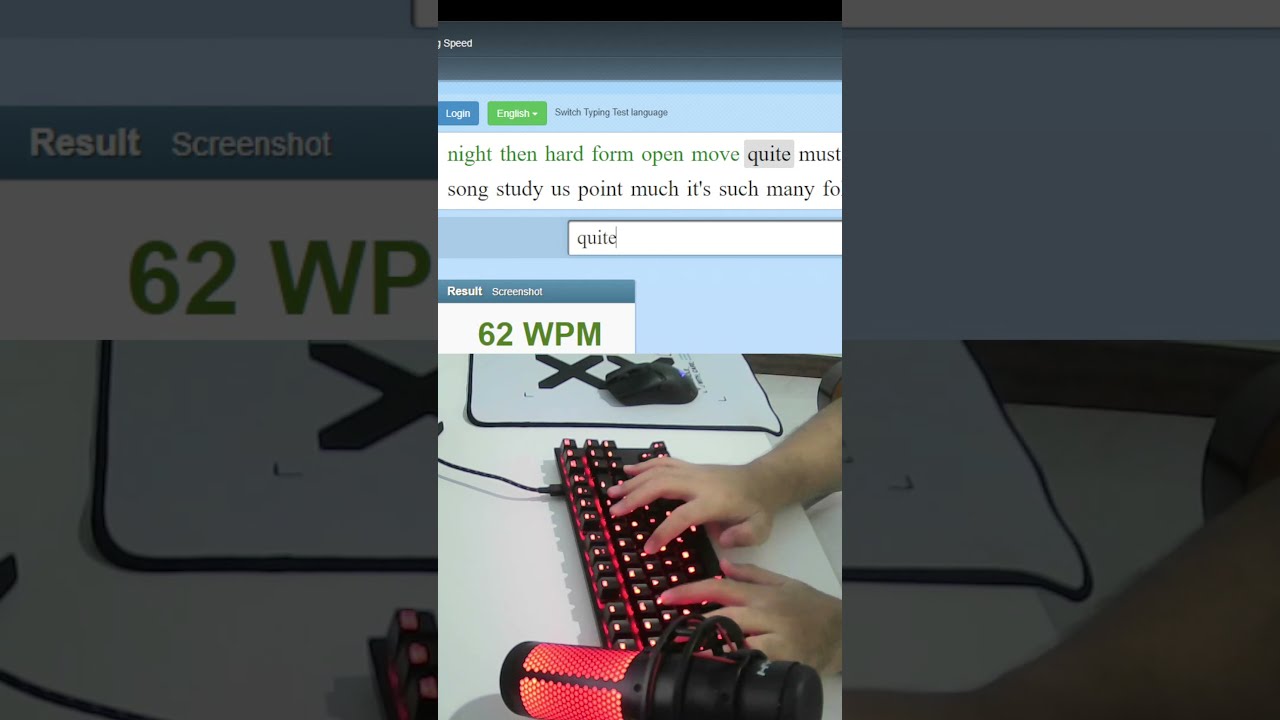 HyperX Alloy FPS Pro Red switch ASMR 