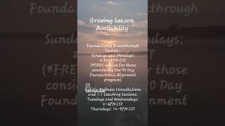 White Oaks Guiding 11 Schedule For Our Soul Clients