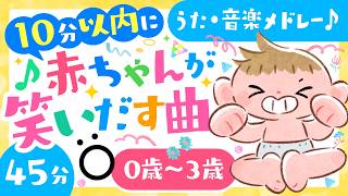 10分で笑いだす曲⁉️】赤ちゃんが喜ぶ歌 うた・音楽メドレー🎶【ソポ