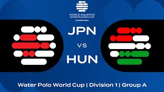 LIVE | Japan vs Hungary | Water Polo World Cup 2023 | Group A