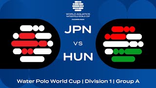 LIVE: Japan vs Hungary Water Polo World Cup 2023 | Group A Showdown