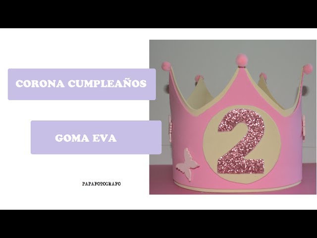 Corona de 2º cumpleaños para niñas | Princesa 2 años de edad