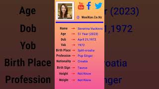 Celebrity Severina Vuckovic - Networth, Bio,Birthdate, Family, Wiki & More Profile