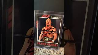 brads collection item of the day krusher Krutchev signed card